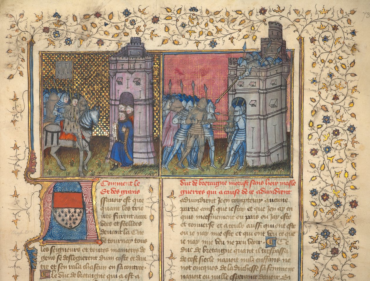 f. 73: Cerco de Brest, de 