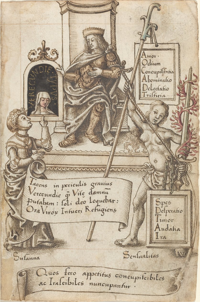 "Tenha sempre as roupas de cama dobradas" [fol. 41 reto] de French early 16th Century