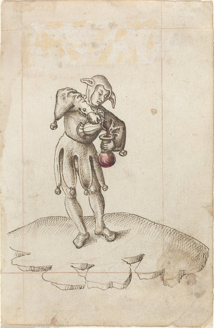"Não coloque comida em um penico" [fol. 24 reto] de French early 16th Century