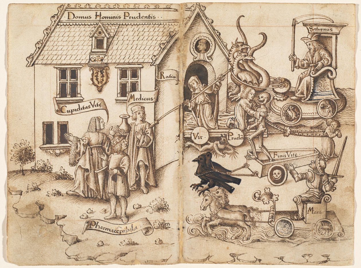"Não volte atrás quando chegar ao fim" [fol. 26 verso / 27 frente] de French early 16th Century