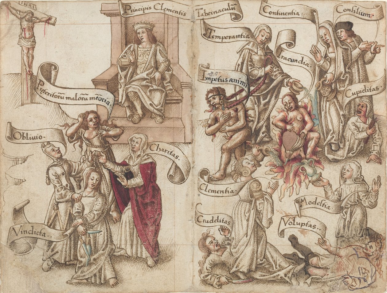 "Obliterar o rastro do pote nas cinzas" [fol. 32 verso / 33 frente] de French early 16th Century