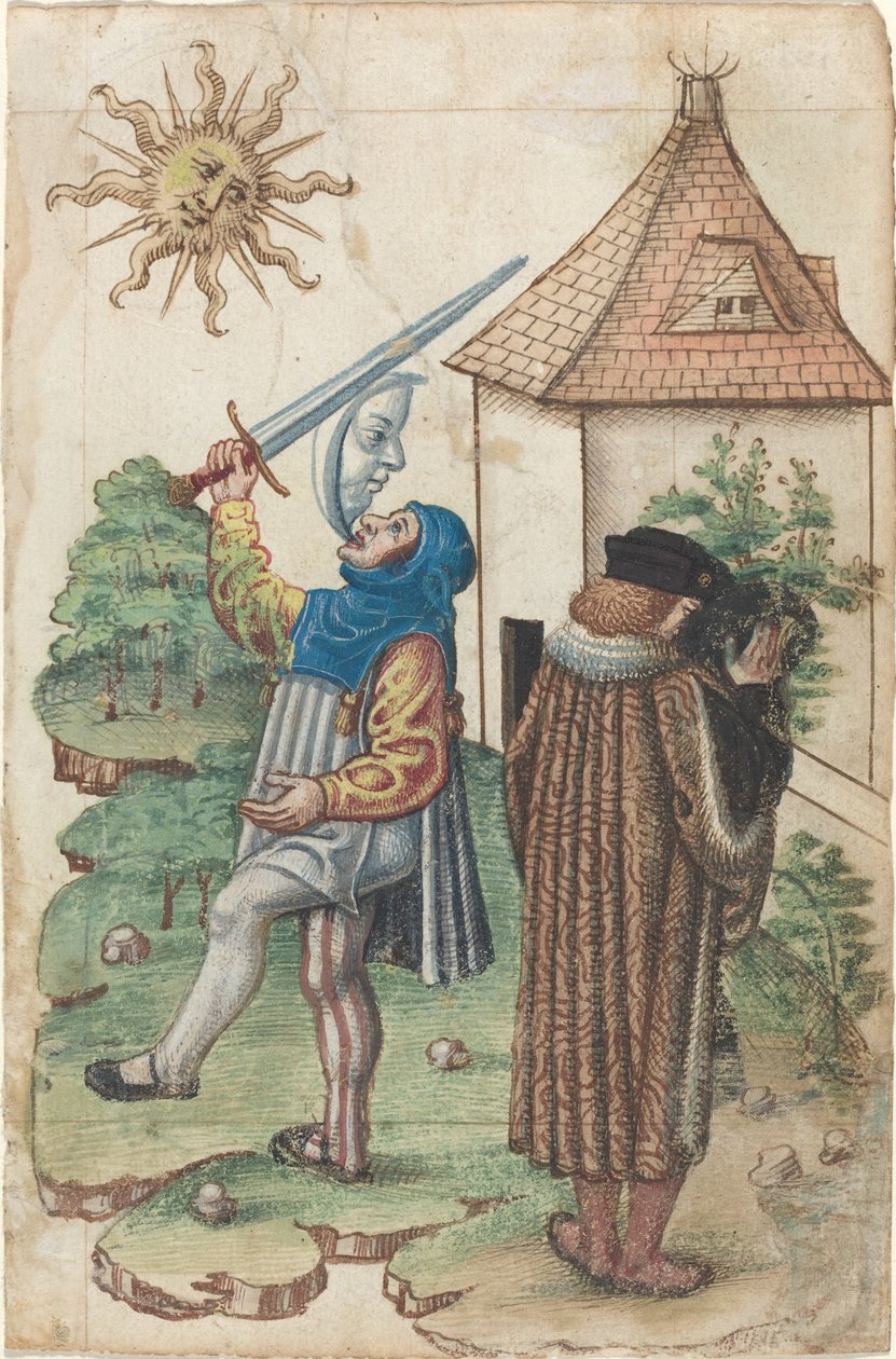"Não fale contra o sol" e "não faça água voltada para o sol" [fol. 39 reto] de French early 16th Century