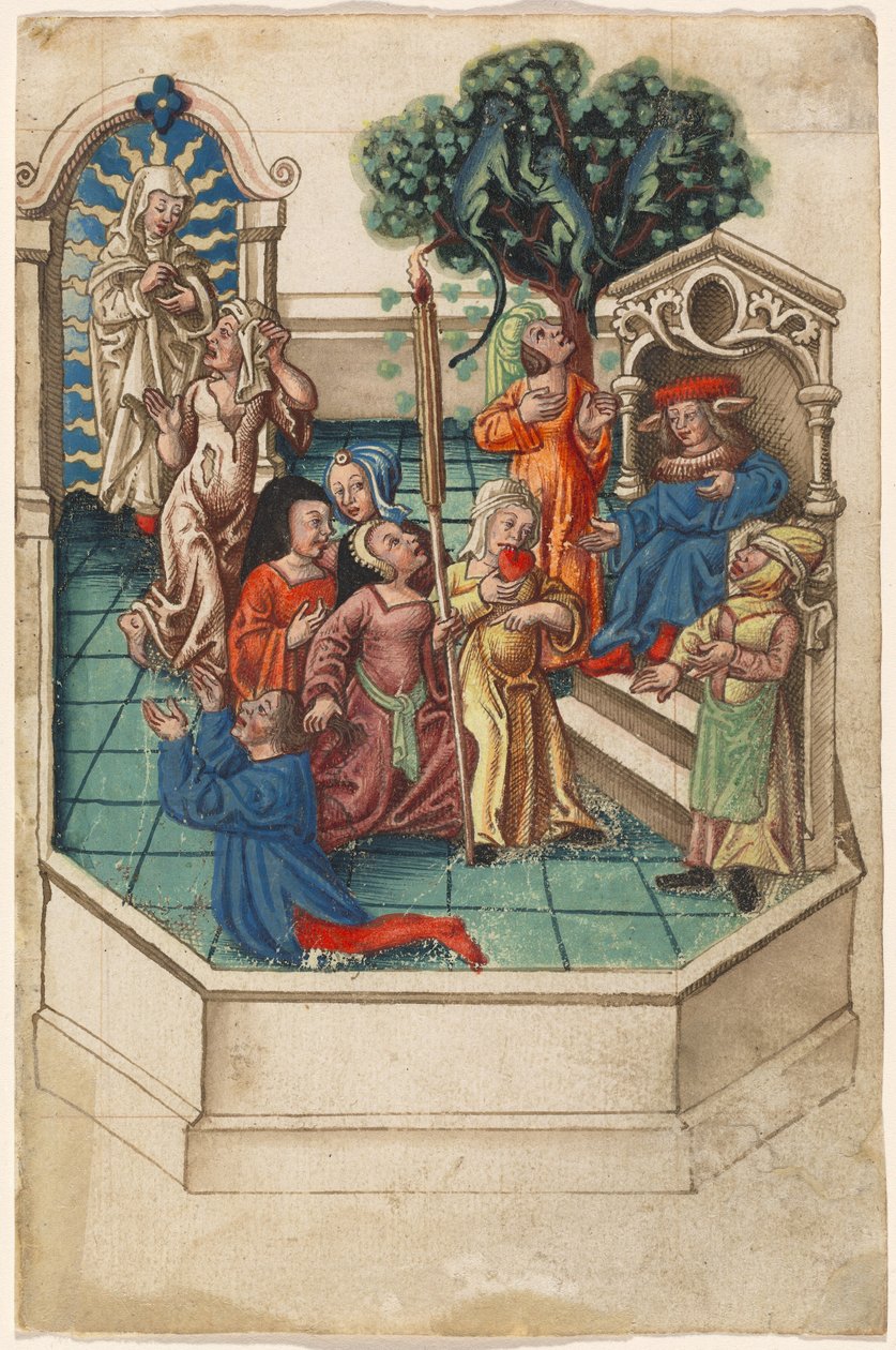 A Calúnia de Apeles [fol. 6 à direita] de French early 16th Century