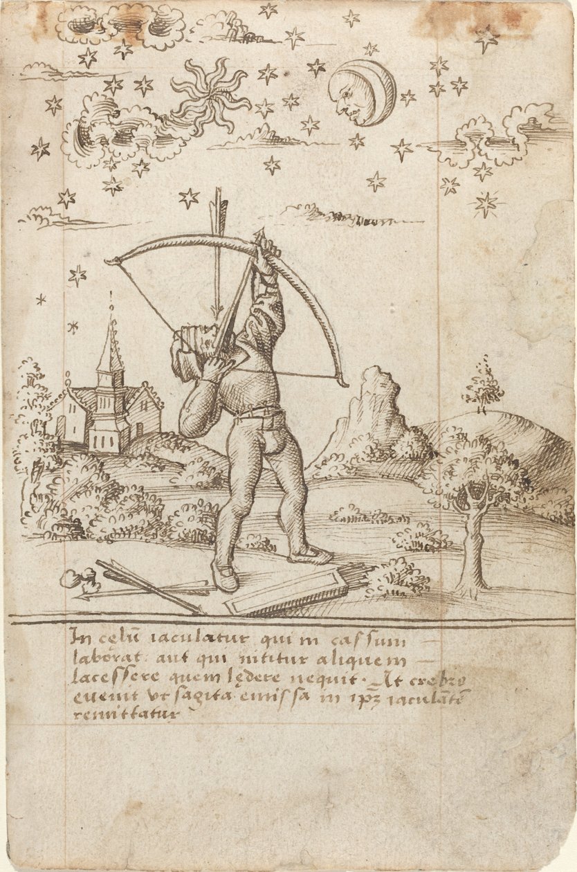 "Você está atirando no céu" [fol. 9 reto] de French early 16th Century