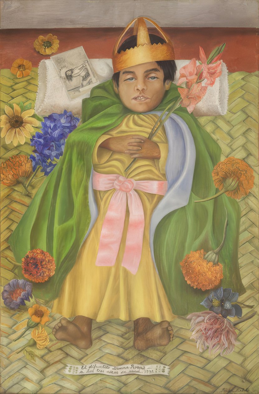O falecido Dimas Rosas aos três anos de idade de Frida Kahlo