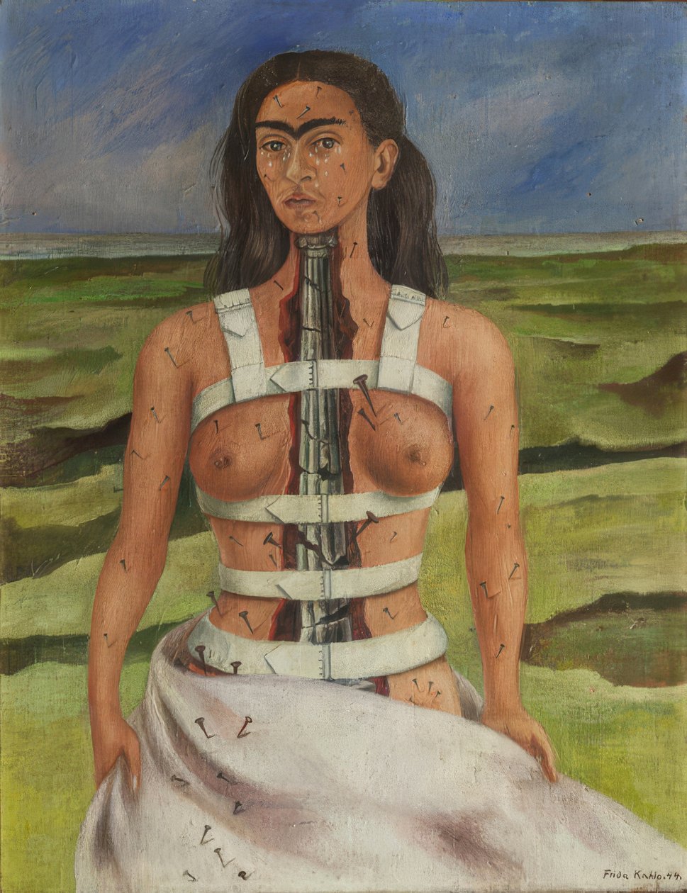 A coluna vertebral partida de Frida Kahlo