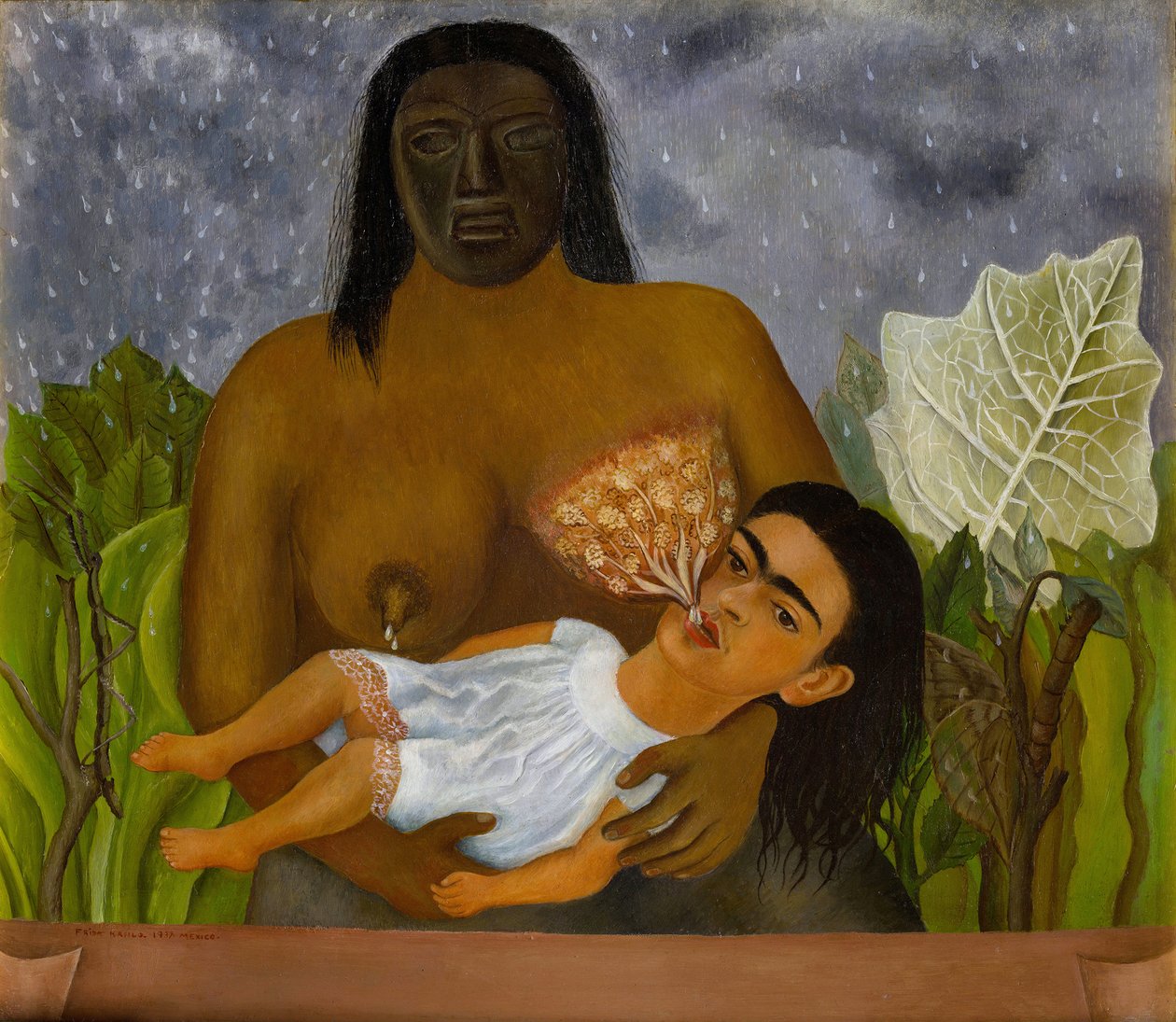 A minha ama e eu (Mi Nana y Yo) de Frida Kahlo