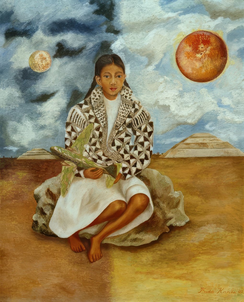 Retrato de Lucha Maria, uma rapariga de Tehuacan de Frida Kahlo