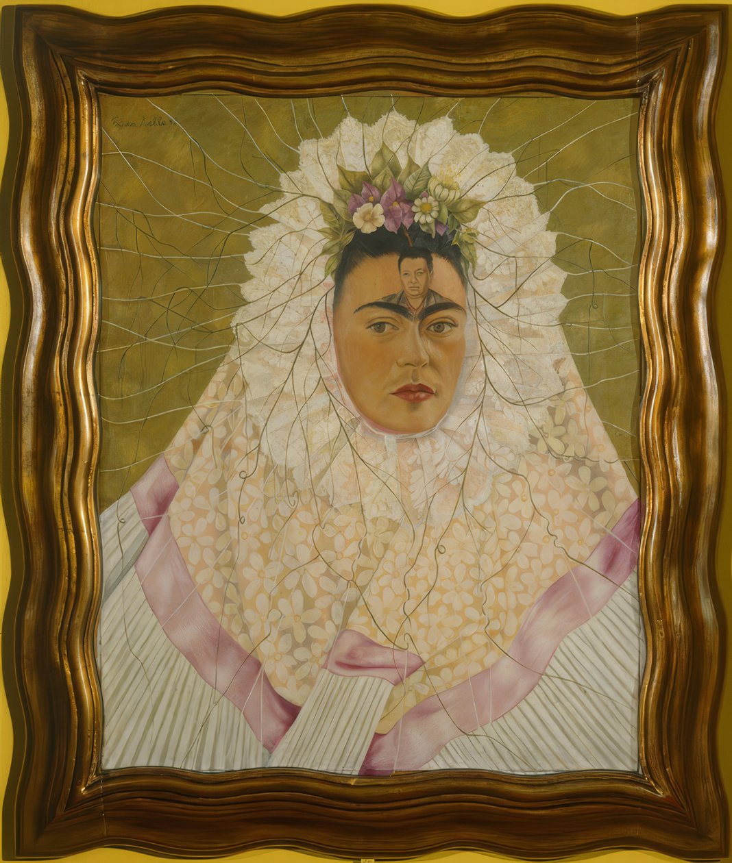 Autorretrato como Tehuana ou Diego nos meus pensamentos de Frida Kahlo