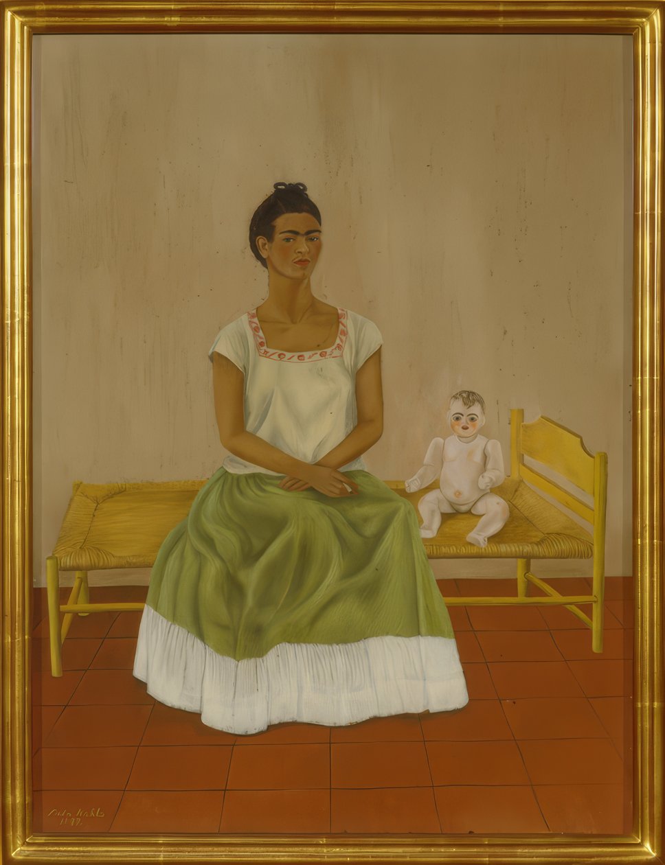 Autorretrato com cama de Frida Kahlo