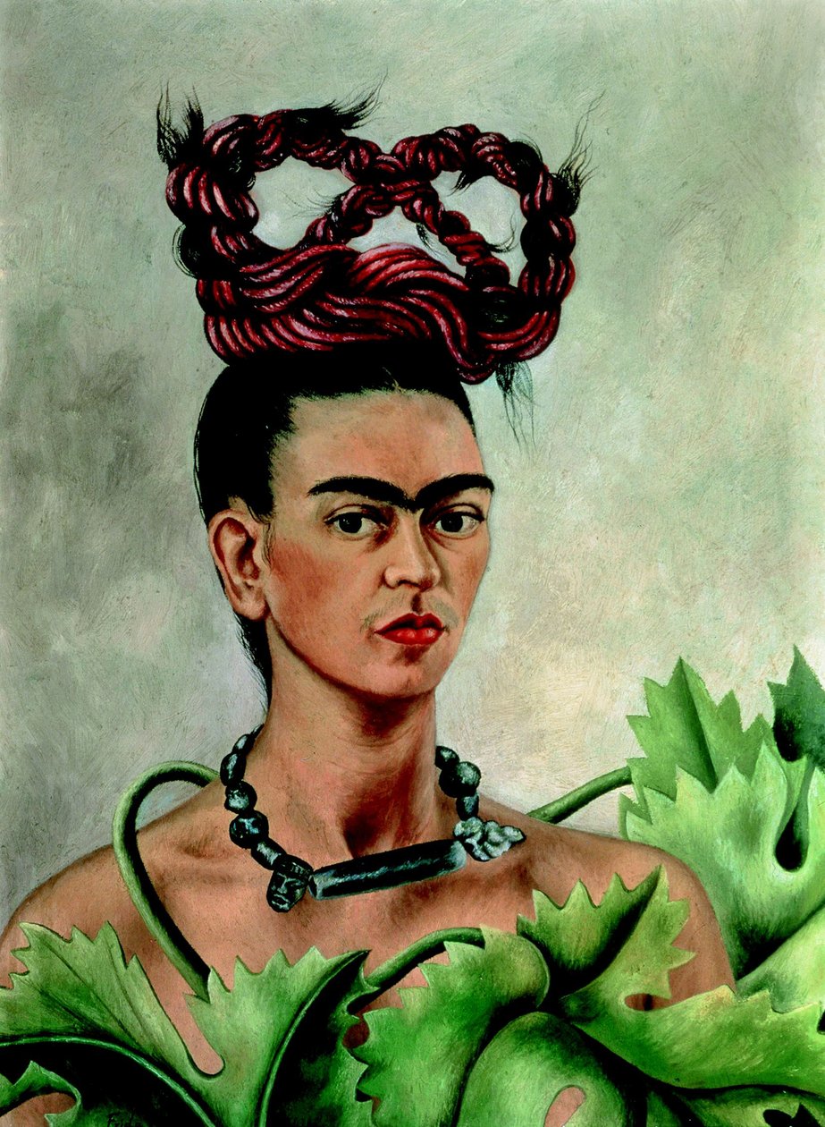 Autorretrato com trança de Frida Kahlo