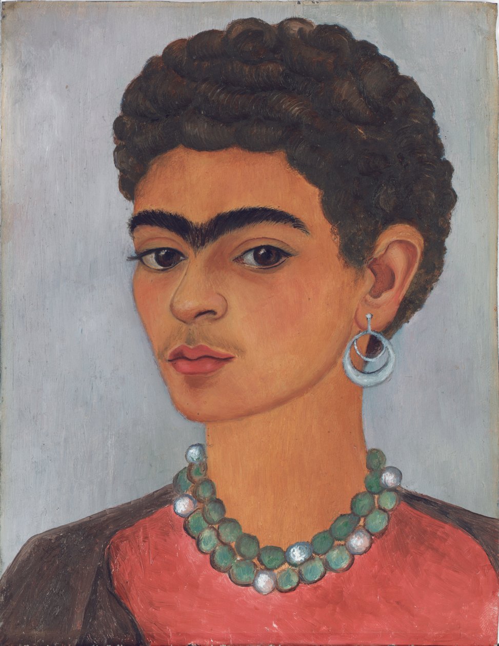 Autorretrato com cabelo encaracolado de Frida Kahlo