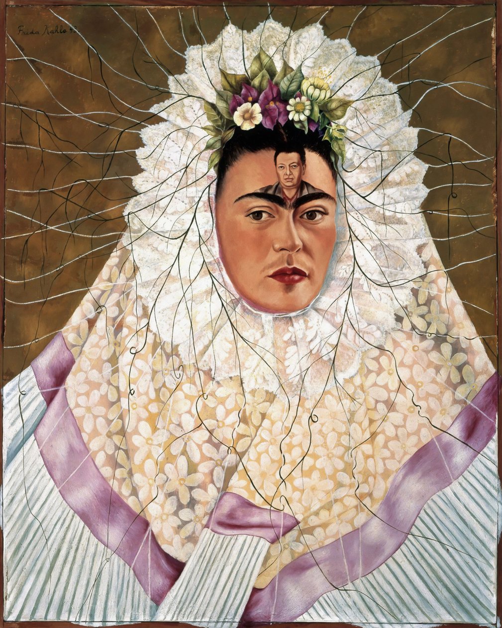 Autorretrato como Tehuana ou Diego on my mind de Frida Kahlo