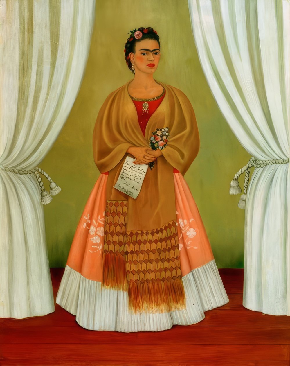 Autorretrato dedicado a Leon Trotsky de Frida Kahlo