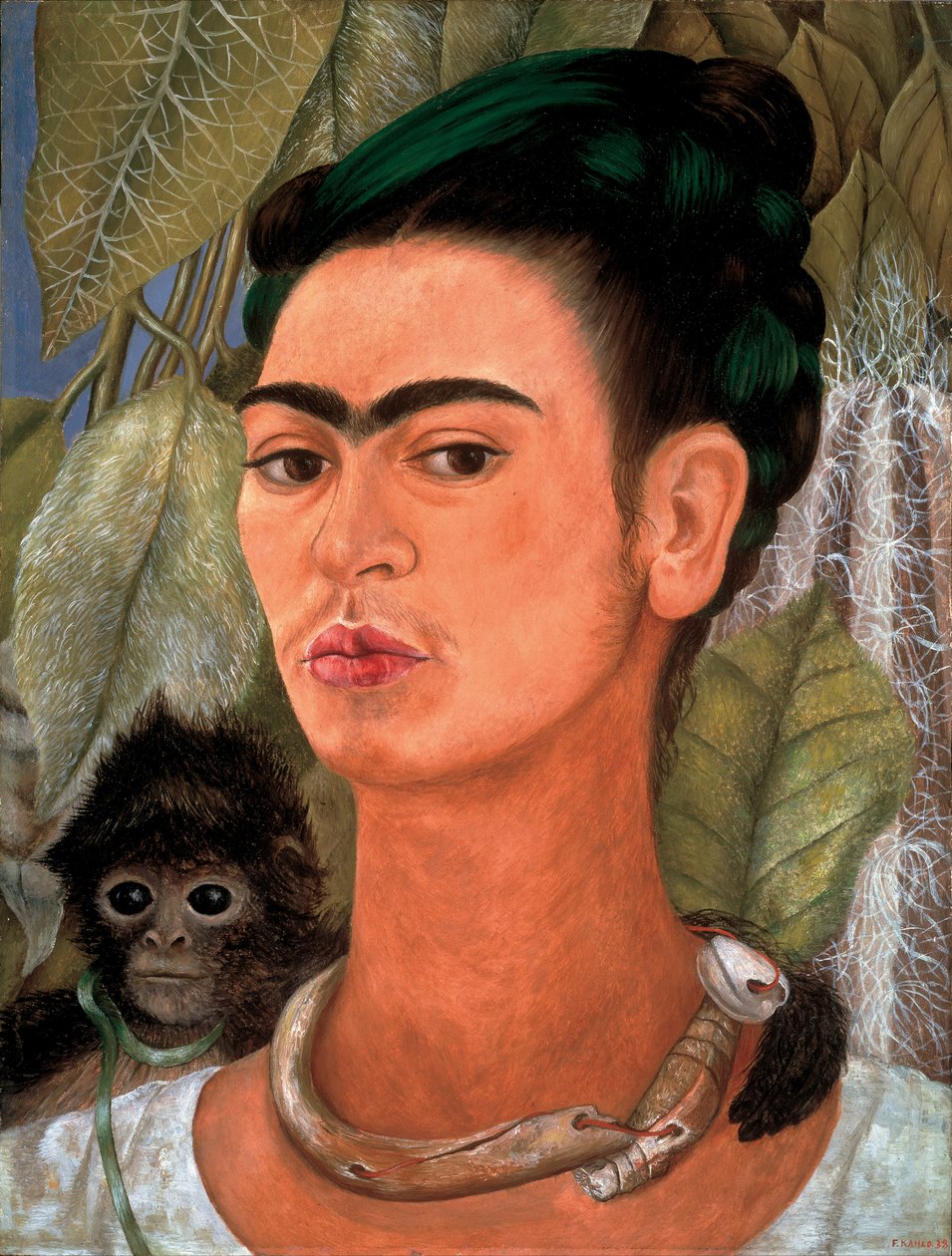 Autorretrato com macaco de Frida Kahlo