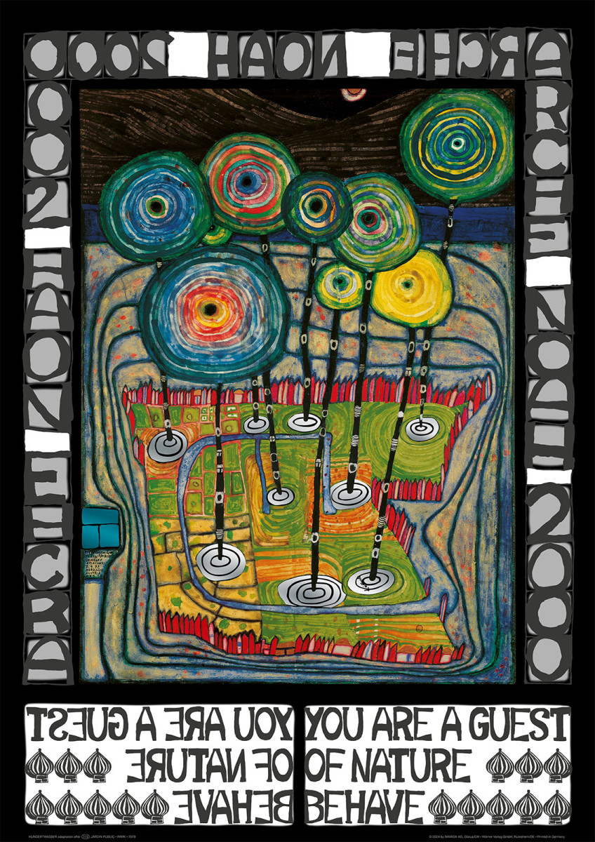 Arca de Noé 2000 (És convidado da natureza) de Friedensreich Hundertwasser