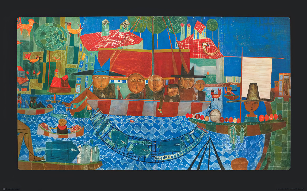 A pesca milagrosa de Friedensreich Hundertwasser