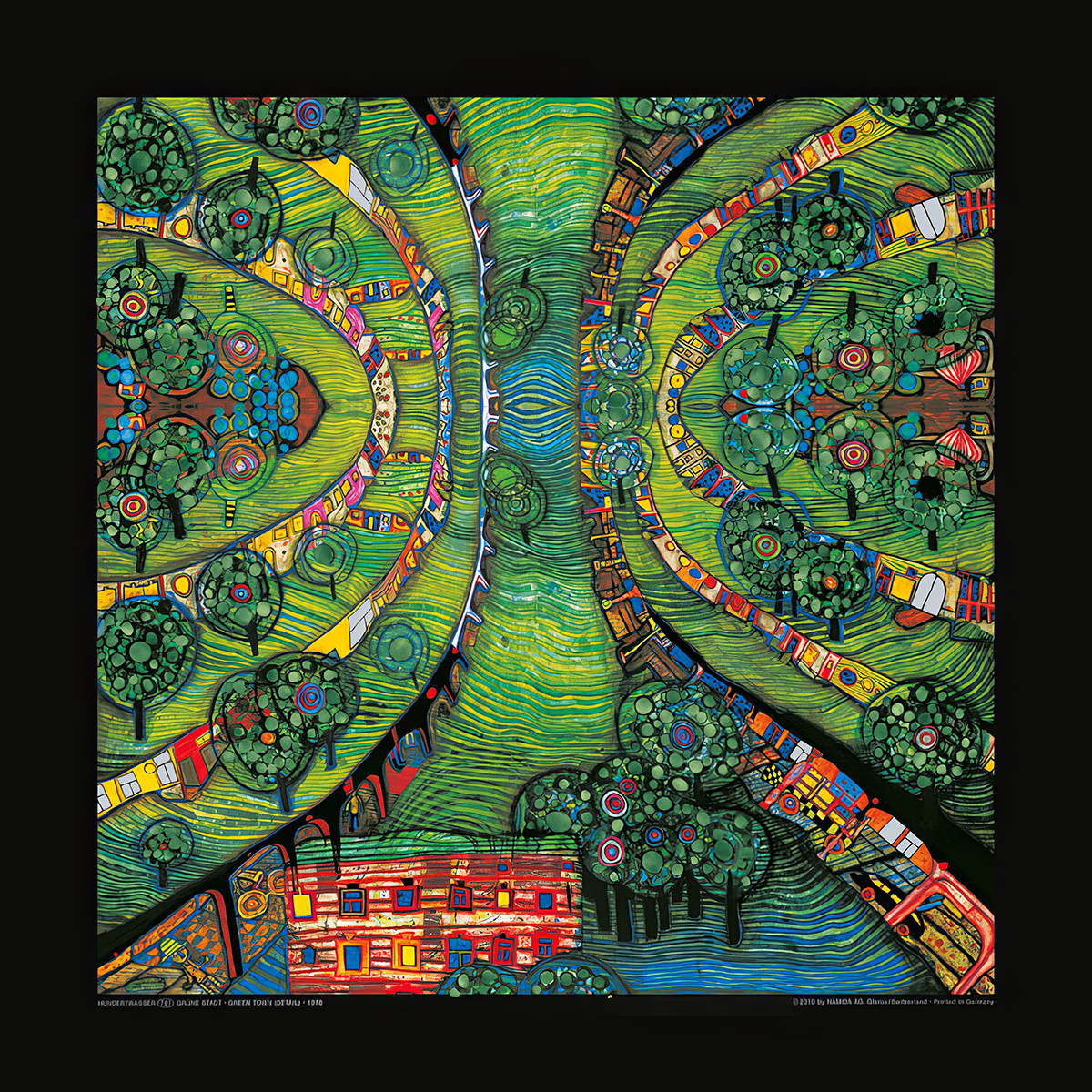 A Cidade Verde (Adaptação) de Friedensreich Hundertwasser