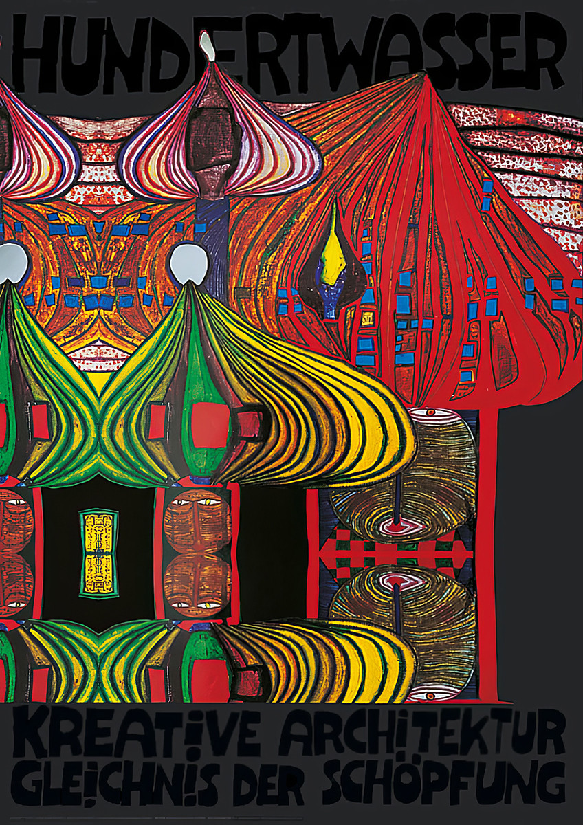 Arquitetura criativa - Parábola da Criação de Friedensreich Hundertwasser