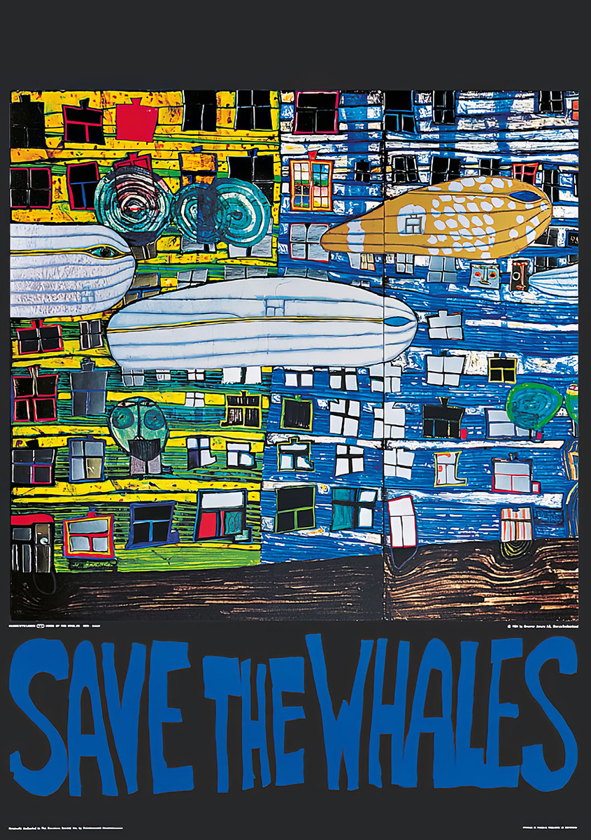 Salve as baleias de Friedensreich Hundertwasser