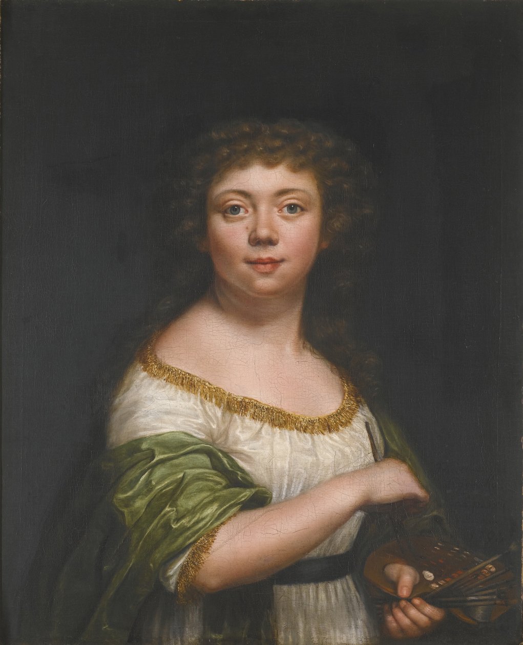 Auto-retrato, aos vinte e um anos, 1793 de Friederike Julie Lisiewska