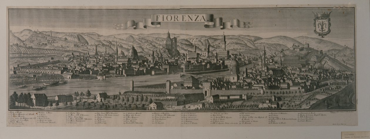 Vista de Florença de Friedrich Bernhard Werner