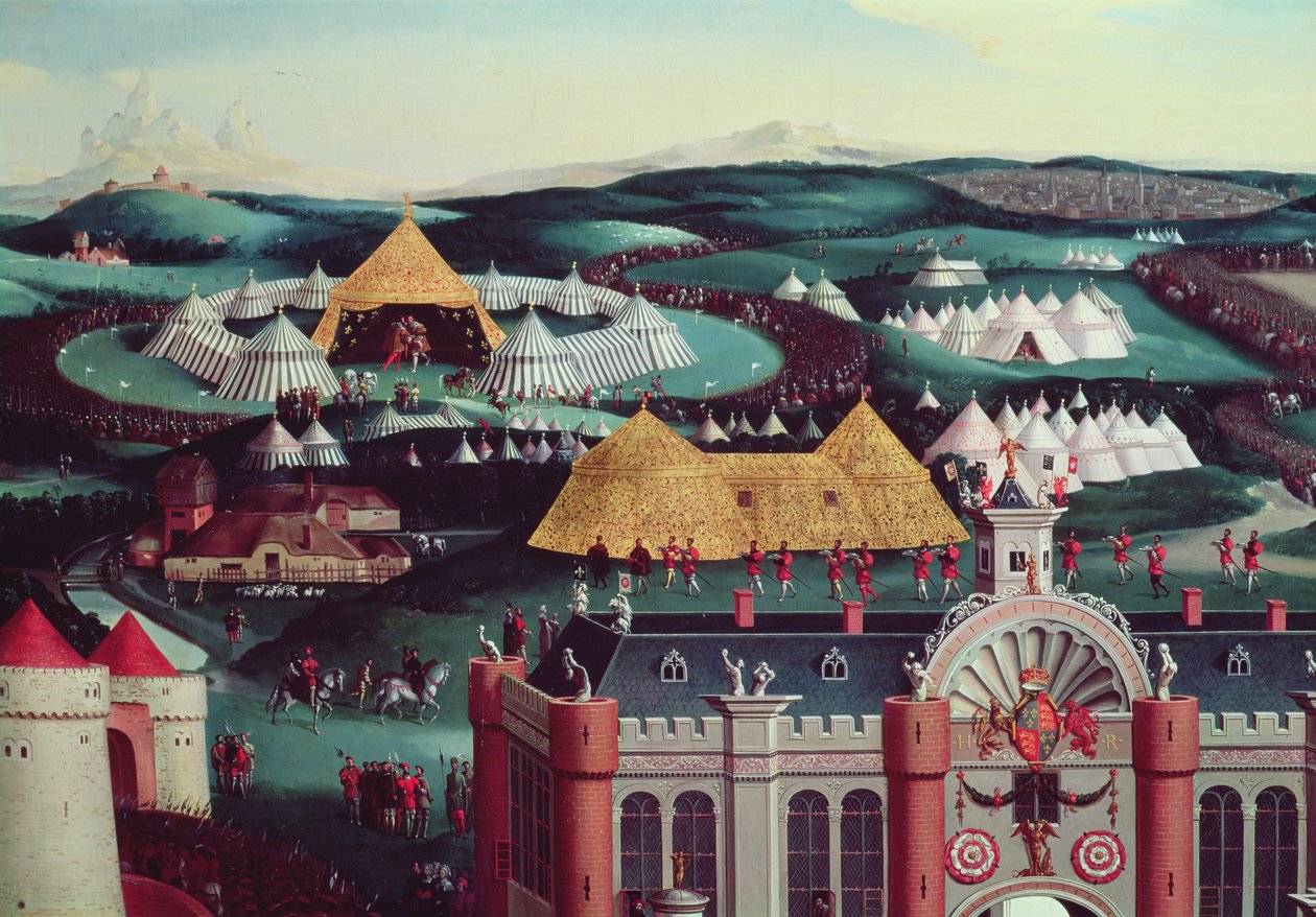 Campo do Tecido de Ouro, 7 de junho de 1520 (central das tendas) de Friedrich Bouterwek