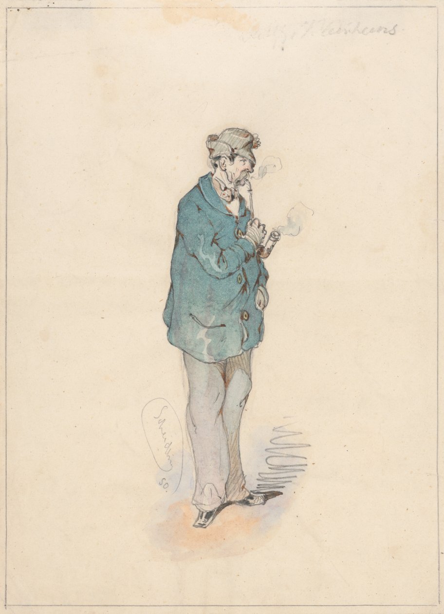 Homem, com, um, cano de Friedrich Carl von Scheidlin