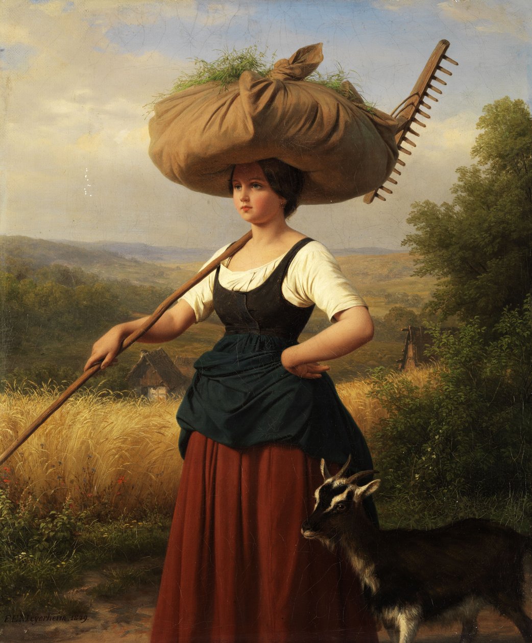 Volte para casa do campo de Friedrich Eduard Meyerheim