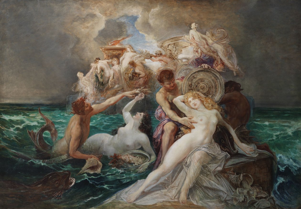 Poseidon e as Nereidas de Friedrich Ernst Wolfrom