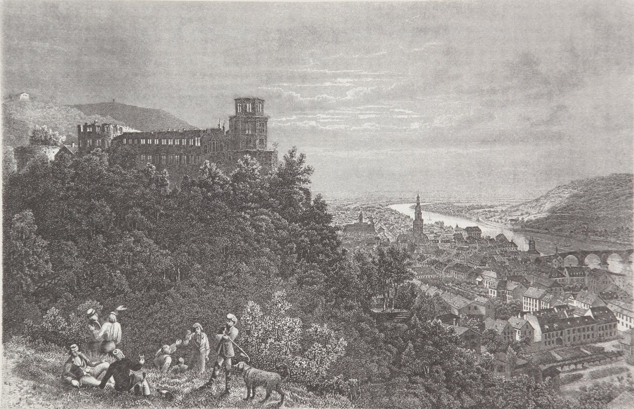 Heidelberg de Pierre Joseph Redouté