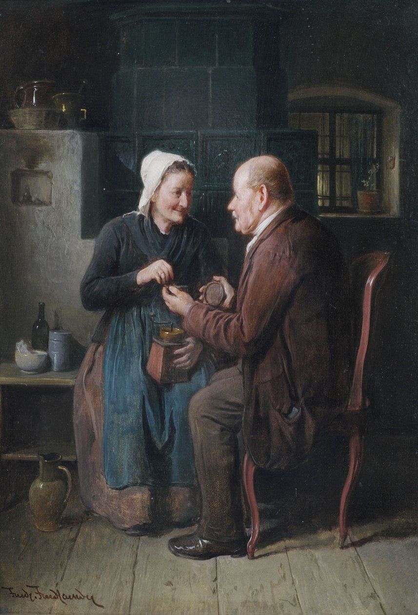 Par velho, cozinha, interior de Friedrich Friedlander
