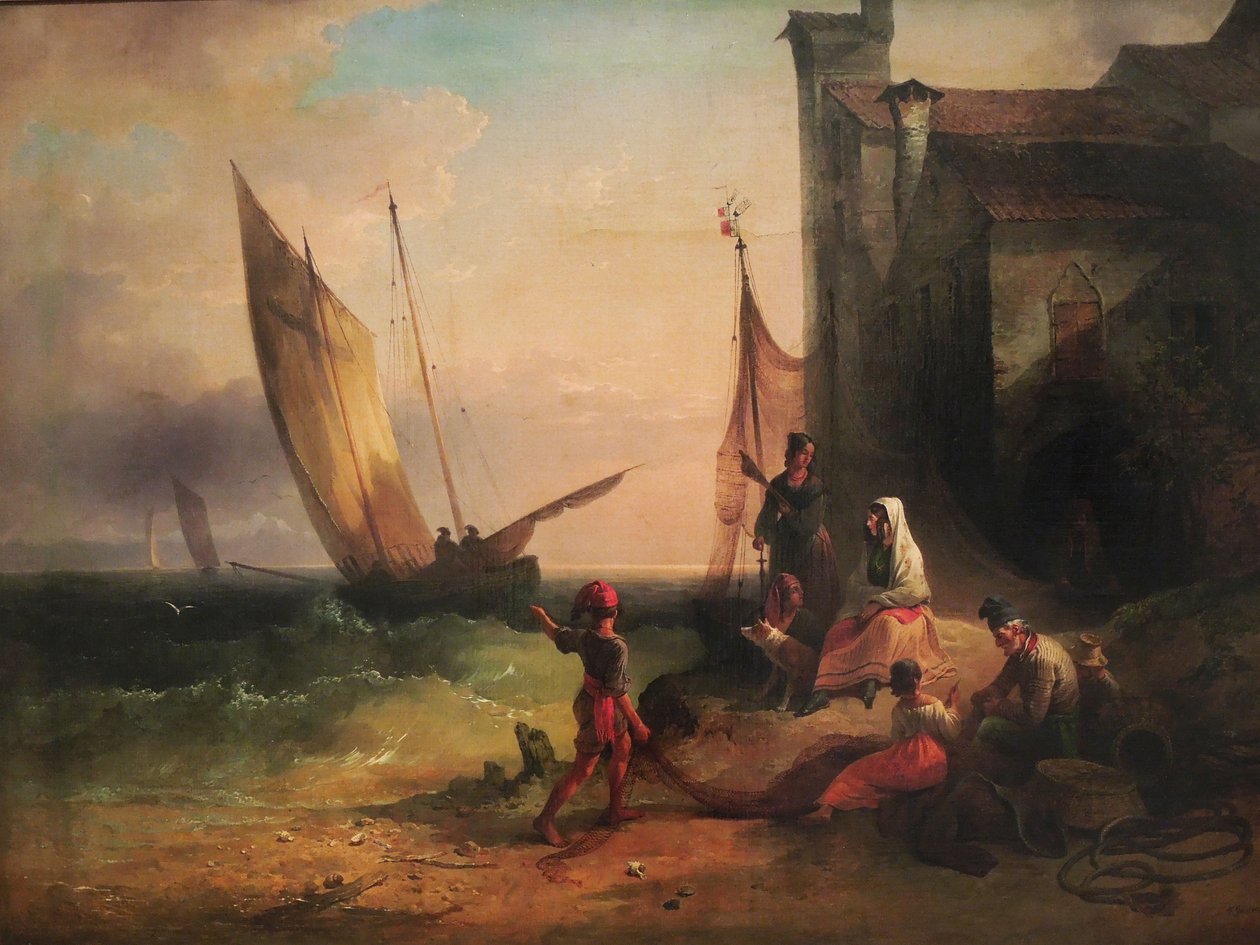 Família dos Pescadores de Chioggia de Friedrich Gauermann
