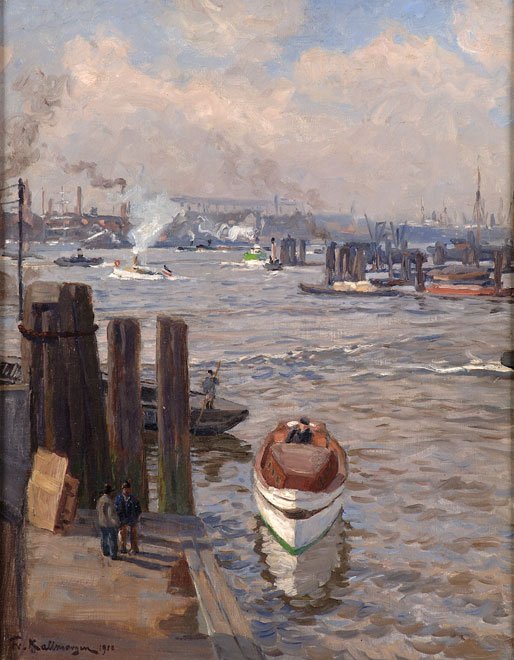 Porto de Hamburgo de Friedrich Kallmorgen