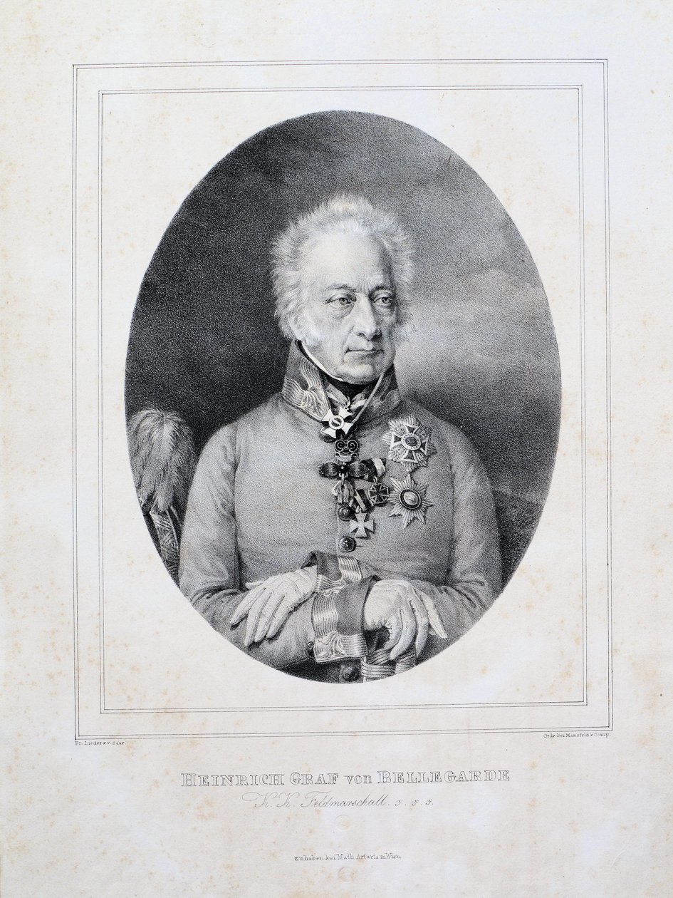 Heinrich Graf von Bellegarde (1757-1845) de Friedrich Lieder