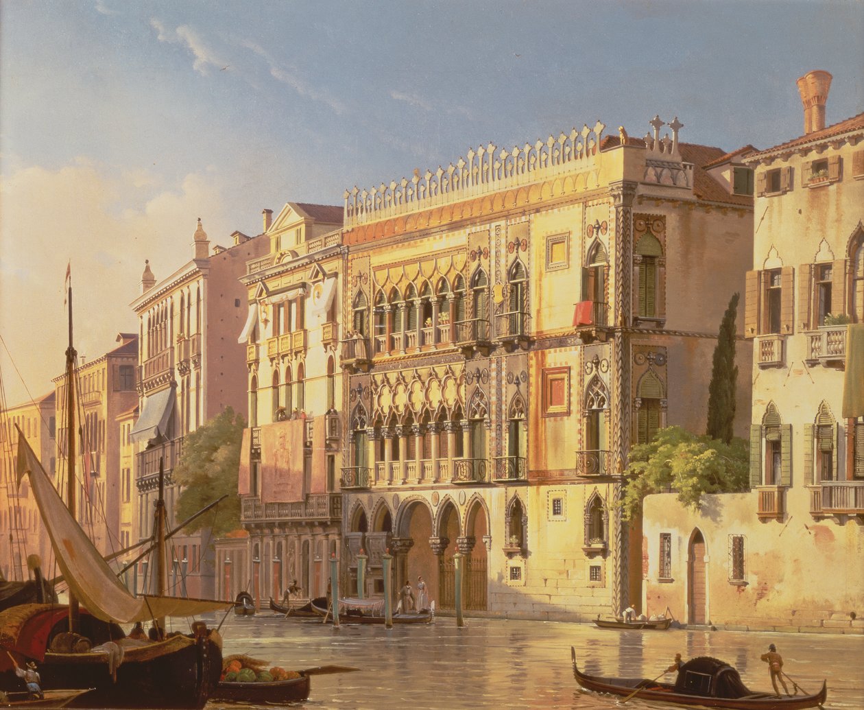 O Ca &39;d&39;Oro, Veneza de Friedrich Nerly