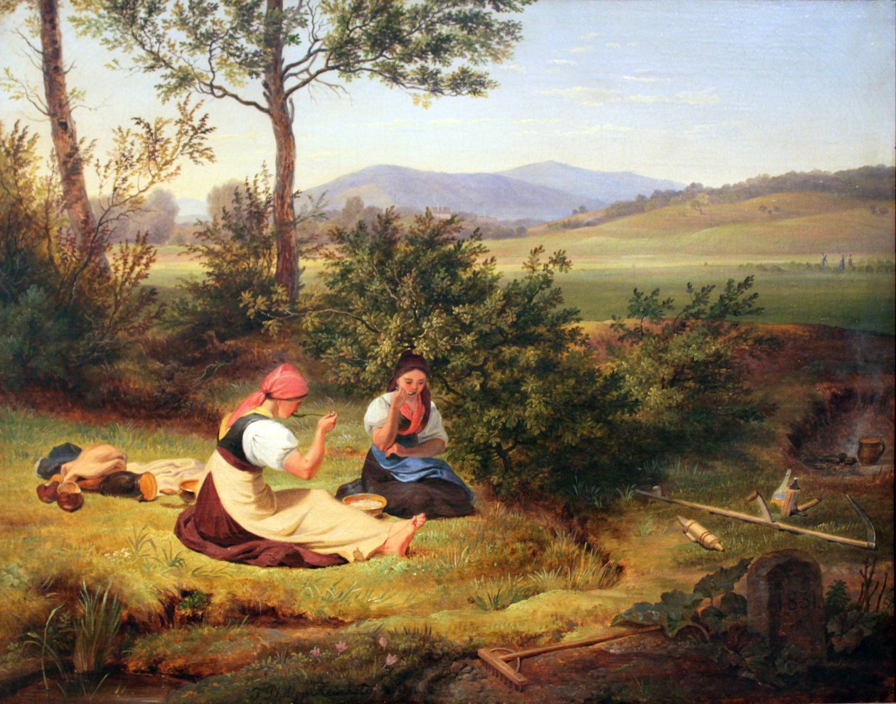 Pausa para o almoço (campo de Salzburgo) de Friedrich Philipp Reinhold