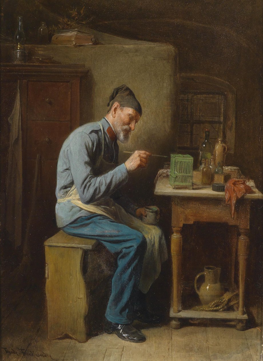 Há pintor de passatempo de Friedrich Ritter von Friedlander Malheim