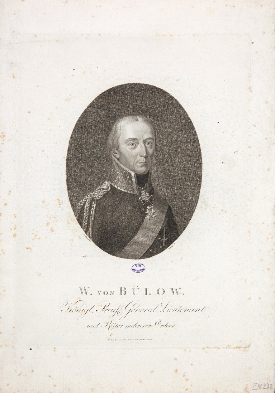 Friedrich Wilhelm Bülow, de Dennewitz, c.1814 de Friedrich Wilhelm Bollinger