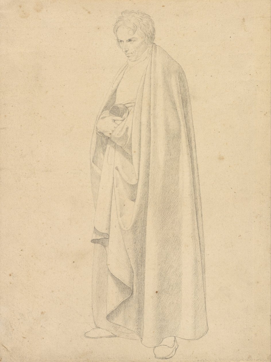 Joseph Wintergerst em um casaco até o chão de Friedrich Wilhelm von Schadow