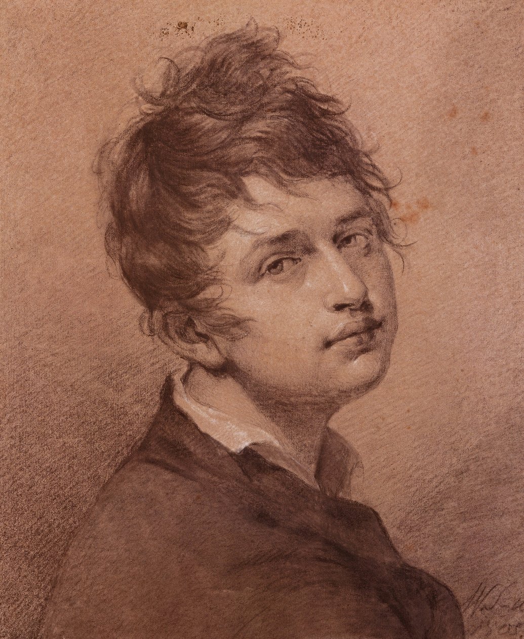 Auto-retrato, 1805 de Friedrich Wilhelm von Schadow