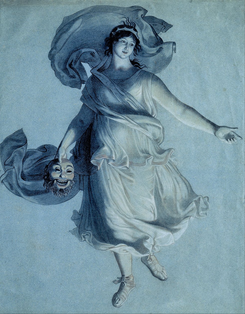 A musa dramática de Friedrich Wilhelm von Schadow