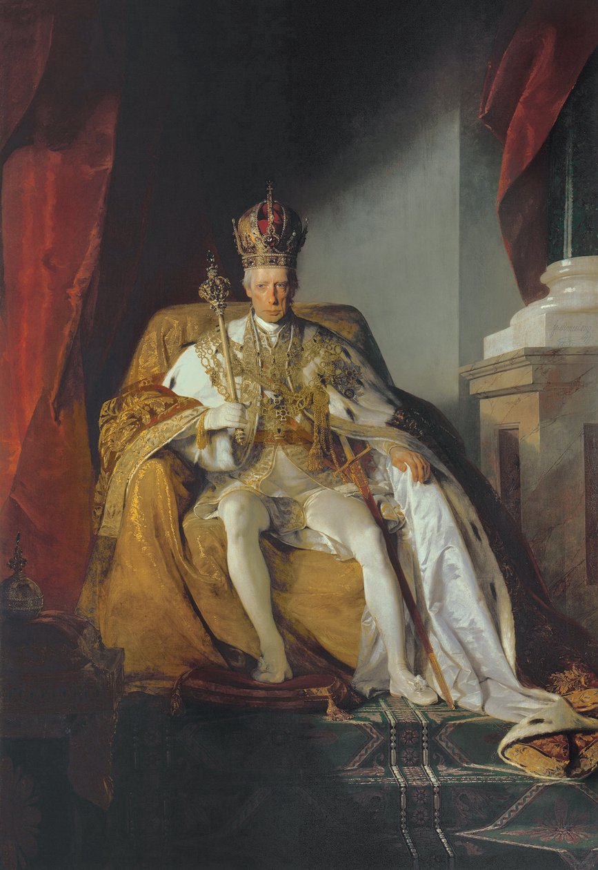 Imperador Francisco II da Áustria (1768-1835) 1832 de Friedrich von Amerling