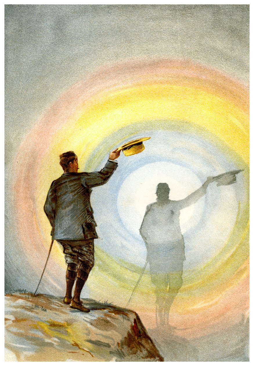 O espectro e o arco-íris circular, 1898. de Friedrich Arnold Brockhaus