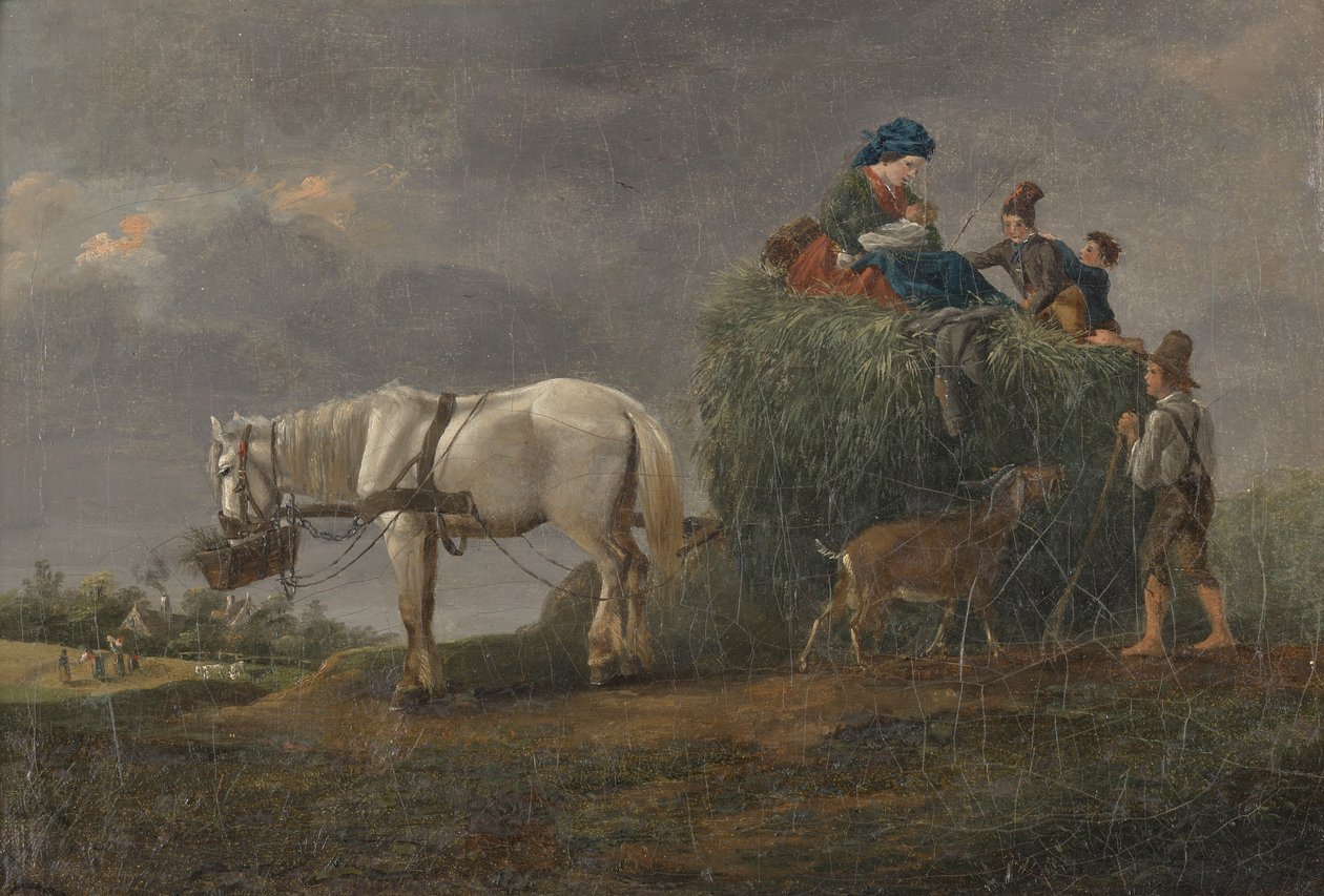A carroça de feno de Friedrich August Mathias Gauermann