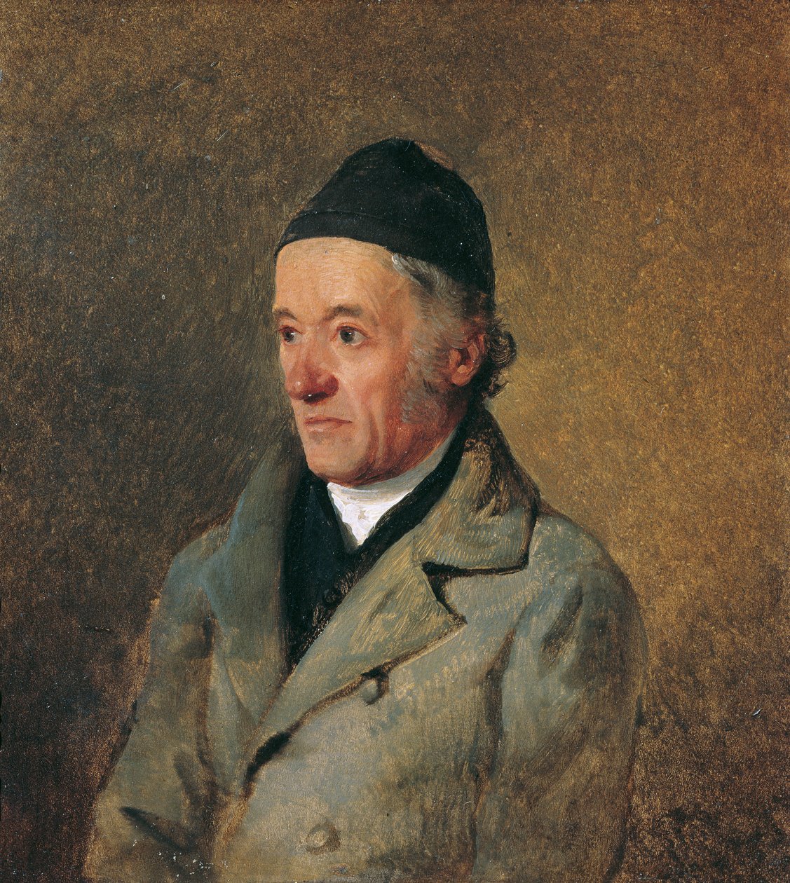 O pintor Jakob Gauermann, pai do artista de Friedrich August Mathias Gauermann