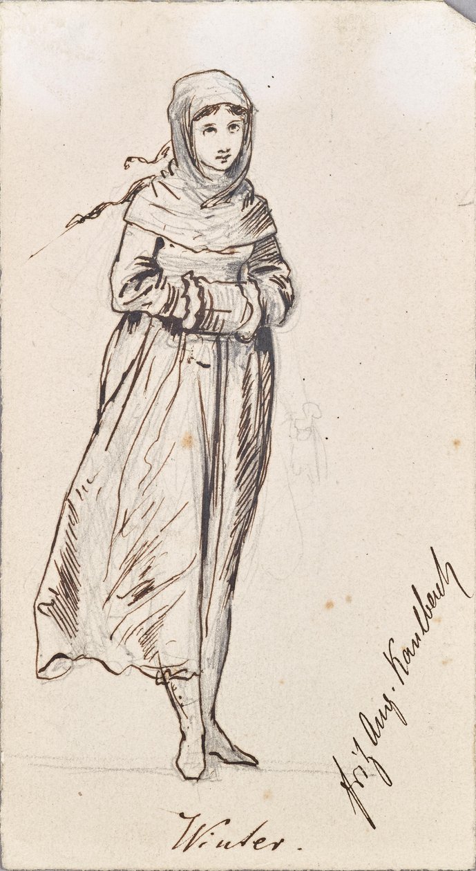 Personificação do inverno de Friedrich August von Kaulbach