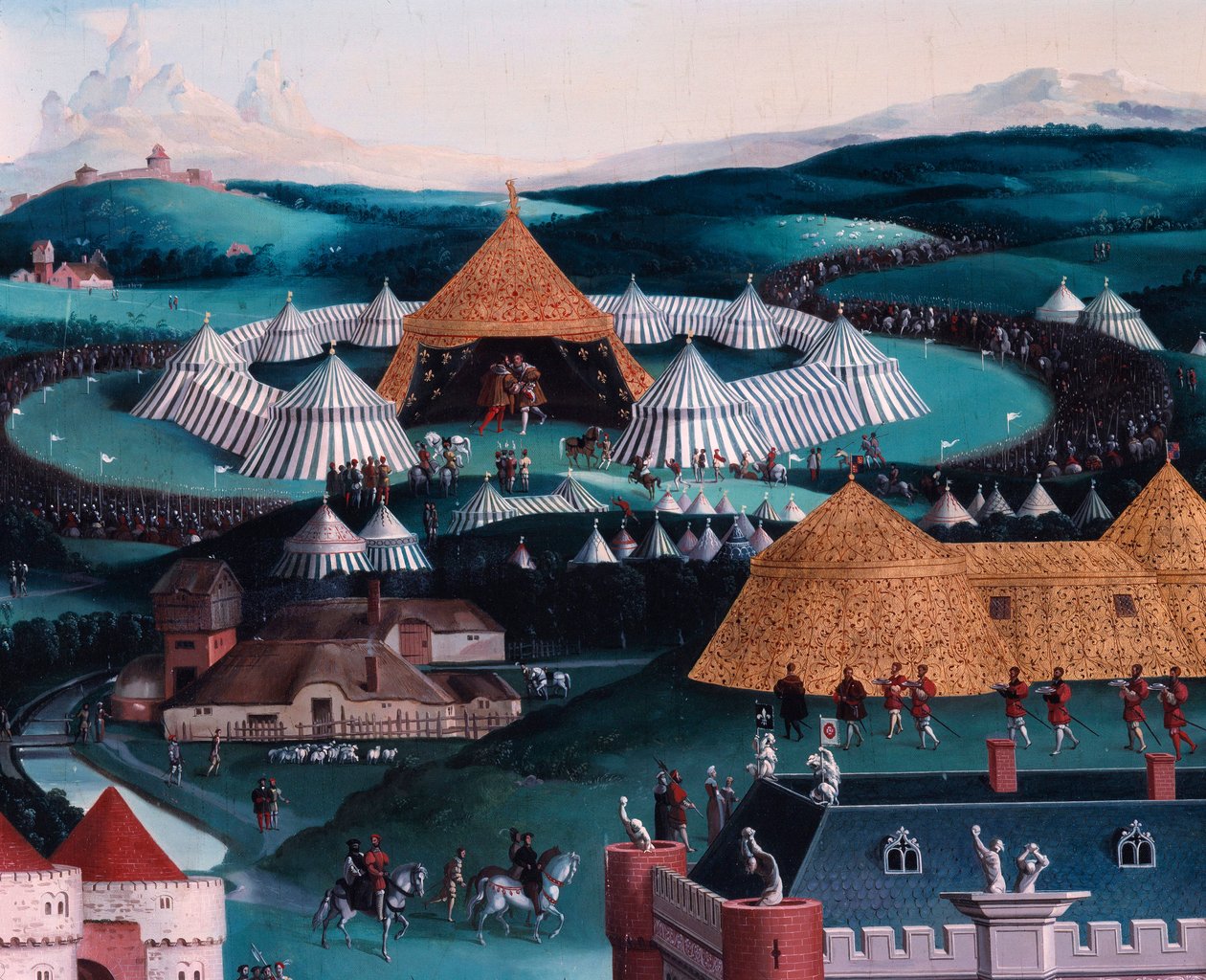 Entrevista de François I e Henrique VIII no Acampamento Golden Sheet 7 de junho de Friedrich Bouterwek