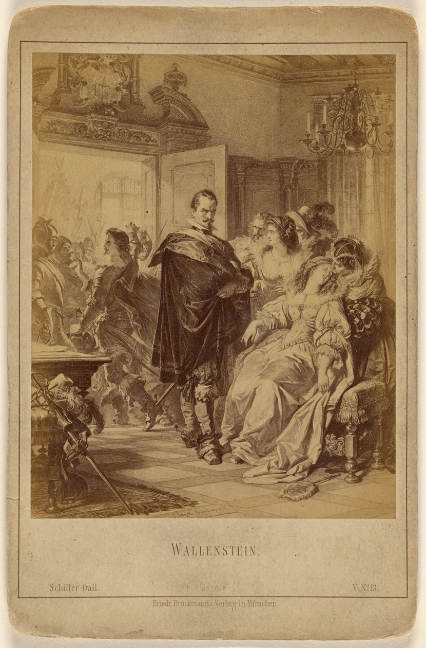 Wallenstein [uma pintura de C. Jaeger, Nurnberg, 1867] de Friedrich Bruckmann