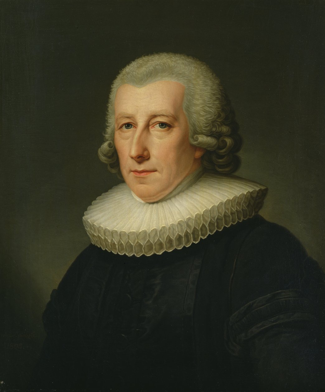 Retrato do Pastor Johann Bernhard Klefeker de Friedrich Carl Groger